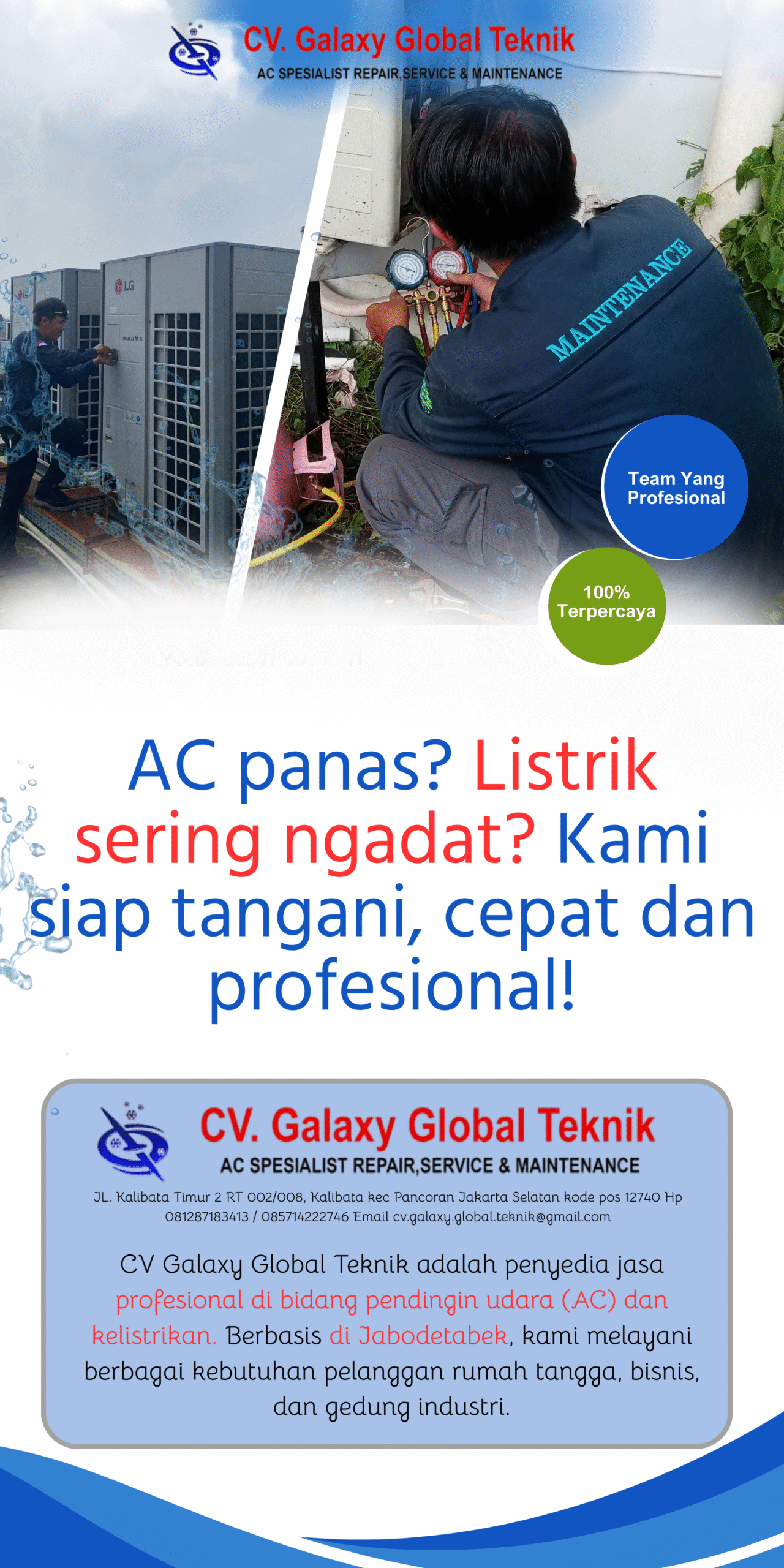 Blue and White Modern Gutter Cleaning Service Banner (14)